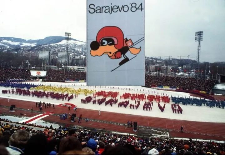Sarajevo during the 1984 Winter Olympic Games